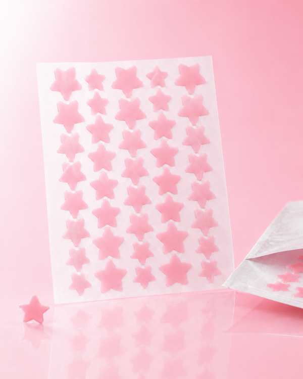 Main Character Pink Star Pimple Patches